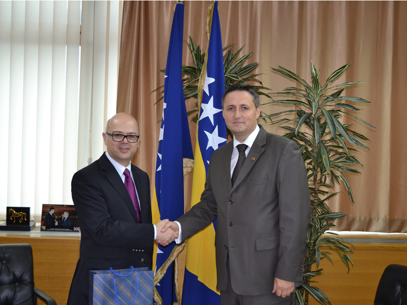 Zamjenik predsjedavajućeg Predstavničkog doma dr. Denis Bećirović primio u nastupnu posjetu ambasadora Republike Turske u BiH